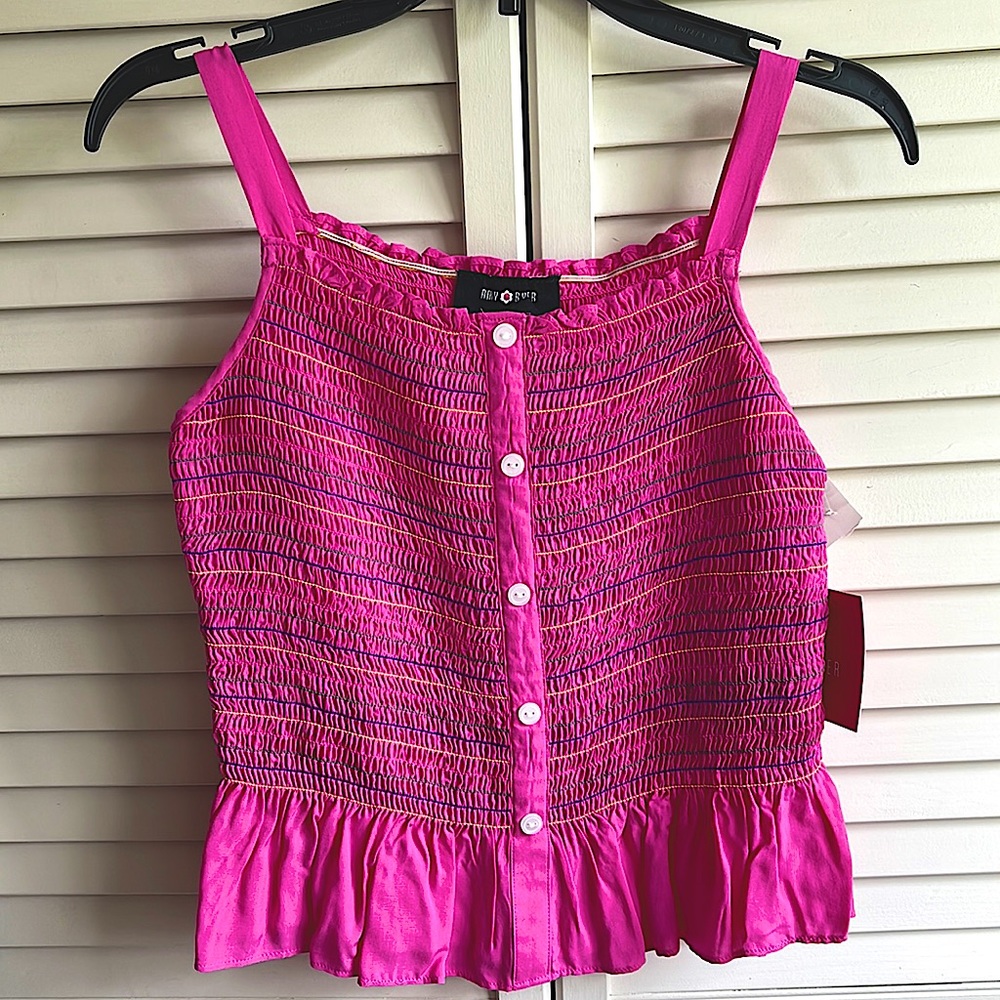 NWT Pink sleeveless Girls Top